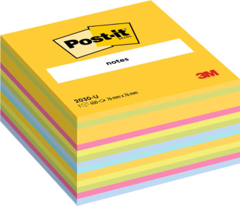 3M Post-it Notes bloc cube, 76 x 76 mm, couleurs ultra