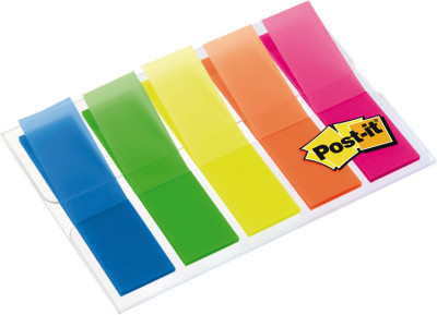 3M Bandes adhésives Post-it Index, 11,9 x 43,2 mm, dévidoir