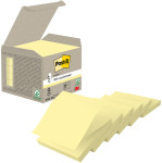 Post-it bloc-notes adhésifs recyclé Z-Notes, 70 x 70 m, jaun Post-it bloc-notes adhésifs recyclé Z-Notes, 70 x 70 m, jaun
