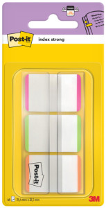 Post-it languettes de classement index Strong avec surface