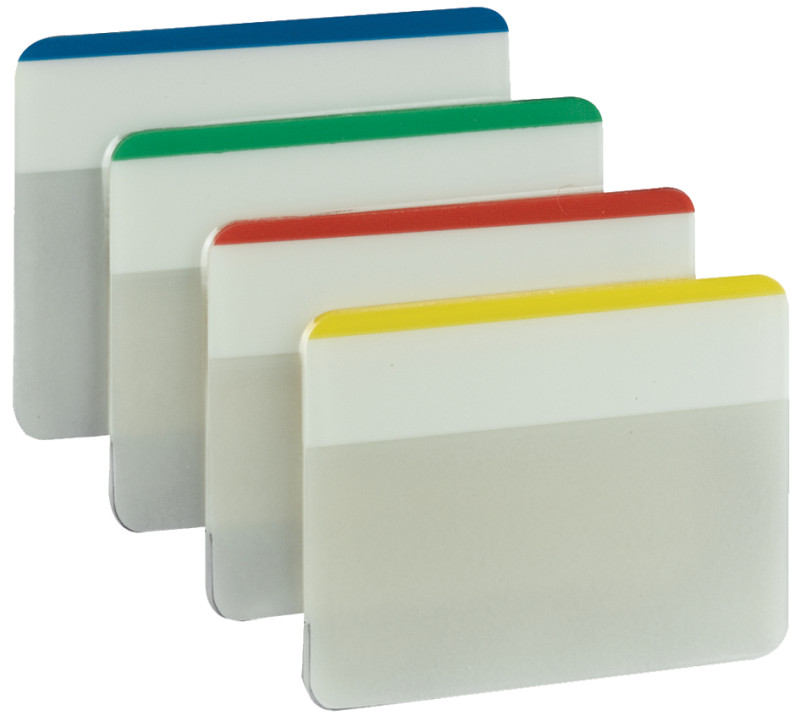 Onglets Post-it® 686-GBR, vert, bleu, rouge, 25,4 mm x 38,1 mm (1