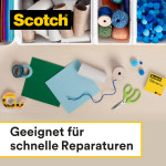 3M Scotch Ruban adhésif double face 665, 19 mm x 33,0 m