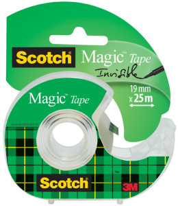 3M Scotch Magic ruban adhésif 810, invisible, 19 mm x 30 m