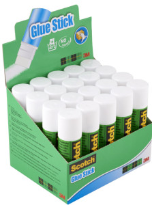3M Scotch bâton de colle standard, 8 g, présentoir