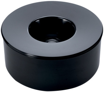 DURABLE Cendrier KULAN, rond, noir, avec couvercle