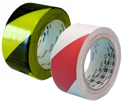 3M Ruban adhésif PVC souple 767i, rouge/blanc