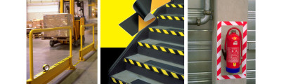 3M Ruban adhésif PVC souple 767i, noir/jaune