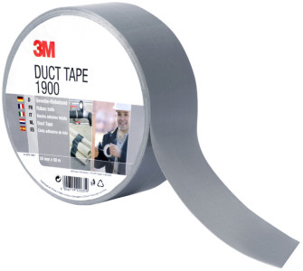 3M ruban toilé 1900 Economy, 50 mm x 50 m, argenté,