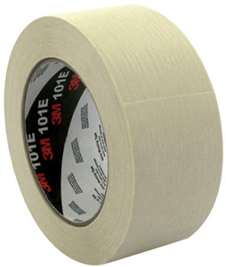 3M Ruban adhésif crêpé 101E, 24 mm x 50 m, papier, beige