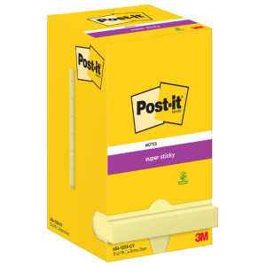 3M Post-it notes Super Sticky Notes, 127 x 76 mm, jaune