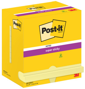 3M Post-it notes Super Sticky Notes, 127 x 76 mm, jaune