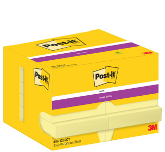 3M Post-it notes Super Sticky Notes, 127 x 76 mm, jaune