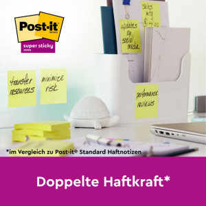 3M Post-it notes Super Sticky Notes, 127 x 76 mm, jaune