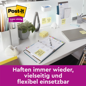 3M Post-it notes Super Sticky Notes, 127 x 76 mm, jaune