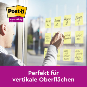 3M Post-it notes Super Sticky Notes, 127 x 76 mm, jaune