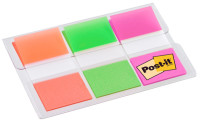 Post-it index repositionnables 25,4 x 43,2 mm, 3 couleurs
