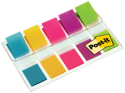 Post-it index repositionnables et Index mini, 11,9 x 43,2 mm