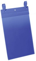DURABLE Pochettes avec languette pour casier en treillis, A4 portrait, bleu