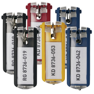 DURABLE Porte-clés KEY CLIP, couleur assortie avec étiquette