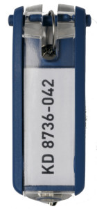DURABLE Porte-clés KEY CLIP, couleur assortie avec étiquette