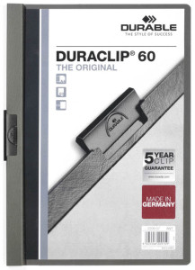 DURABLE DURACLIP ORIGINAL 60 Chemises à pince, A4, Vert