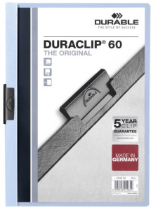 DURABLE DURACLIP ORIGINAL 60 Chemises à pince, A4, pétrole