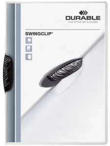 DURABLE Chemise à clip SWINGCLIP, format A4, clip blanc