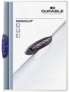 DURABLE Chemise à clip SWINGCLIP, format A4, clip orange