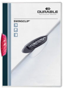 DURABLE Chemise à clip SWINGCLIP, format A4, clip orange