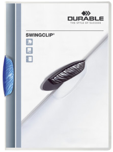DURABLE Chemise à clip SWINGCLIP, format A4, clip bleu