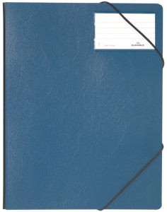 DURABLE Chemise à élastique Premium, format A4, bleu foncé