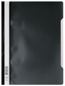 DURABLE Chemise à lamelles, format A4, en film PP, noir