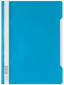 DURABLE Chemises à lamelles, format A4, en PP, bleu foncé