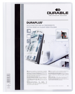 DURABLE Chemises à lamelles DURAPLUS, format A4, bleu foncé