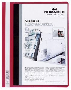 DURABLE Chemises à lamelles DURAPLUS, format A4, bleu foncé