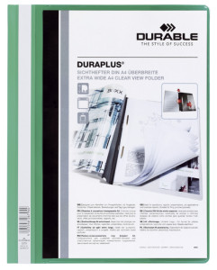 DURABLE Chemises à lamelles DURAPLUS, format A4, bleu foncé