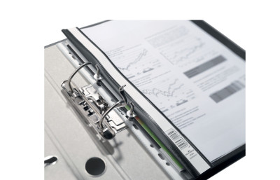 DURABLE Chemises à lamelles pour archivage, format A4, noir