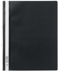 DURABLE Chemises à lamelles pour archivage, format A4, noir