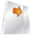 DURABLE Pochettes perforées, A4, PP, transparent, 0,135 mm DURABLE Pochettes perforées, A4, PP, transparent, 0,135 mm