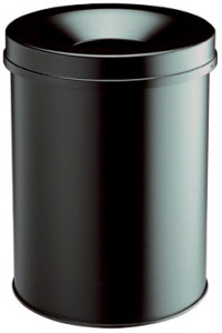 DURABLE corbeille à papier SAFE ROND 65, 60 litres, noir