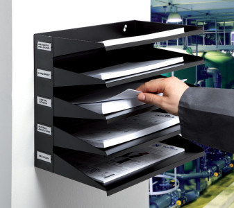 DURABLE centre de tri Business, 5 compartiments, gris
