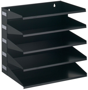 DURABLE centre de tri Business, 5 compartiments, gris