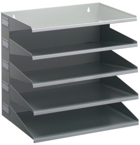 DURABLE centre de tri Business, 5 compartiments, gris