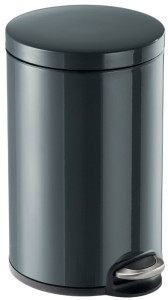 DURABLE métal Poubelle à pédale, rond, de 12 litres, anthracite