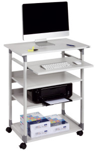 DURABLE PC-Bureau SYSTEM Computer Trolley 75 VH, en métal