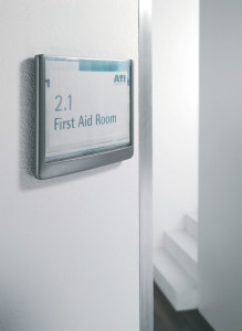 DURABLE Plaque de porte CLICK SIGN, (L)149 x (H)148,5 mm,