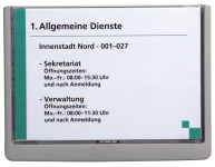 DURABLE Plaque de porte CLICK SIGN, format A5, blanc