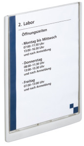 DURABLE Plaque de porte CLICK SIGN, A4, blanc