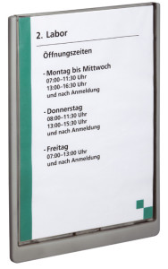 DURABLE Plaque de porte CLICK SIGN, A4, blanc