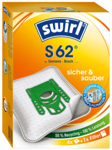 swirl Sac aspirateur S 62, avec filtre MicroporPlus